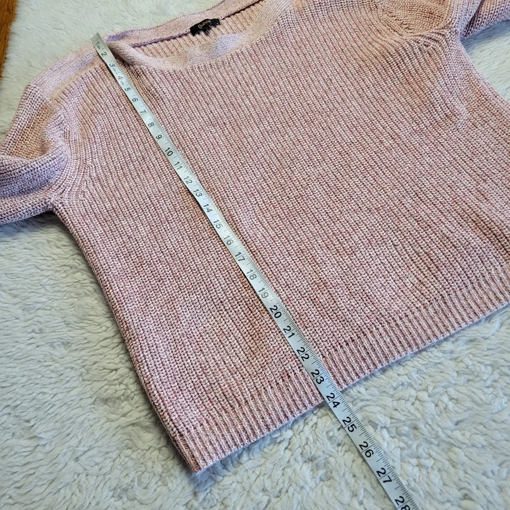 Quince Dusty Pink Rib Sweater - Picture 9 of 9